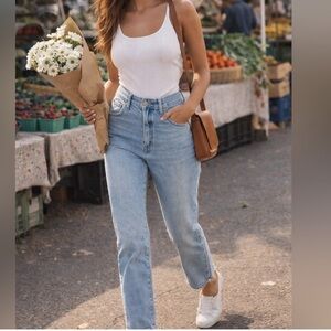 MADEWELL The Perfect Vintage Straight Classic Blue Women's Jeans